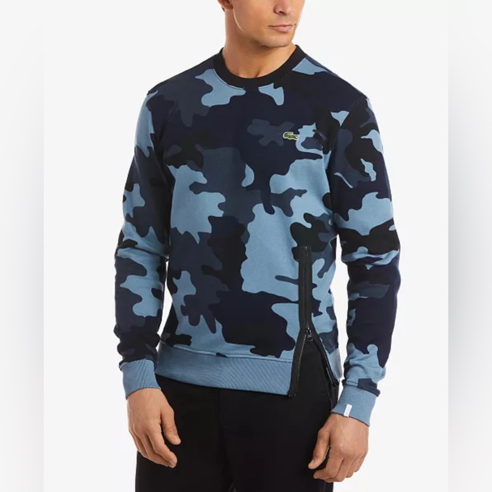*NWT* Men's Lacoste L!VE Camo Sweater
